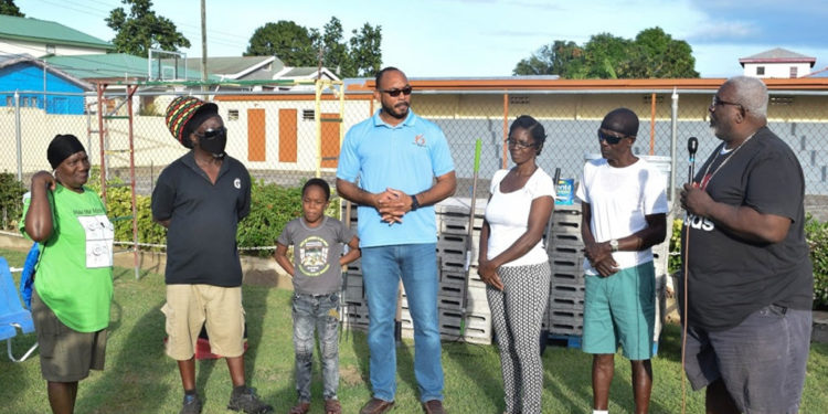 DORSET PARK COMMITTEE RECEIVES BUILDING MATERIALS AND GARDENING EQUIPMENT FROM MINISTER POWELL