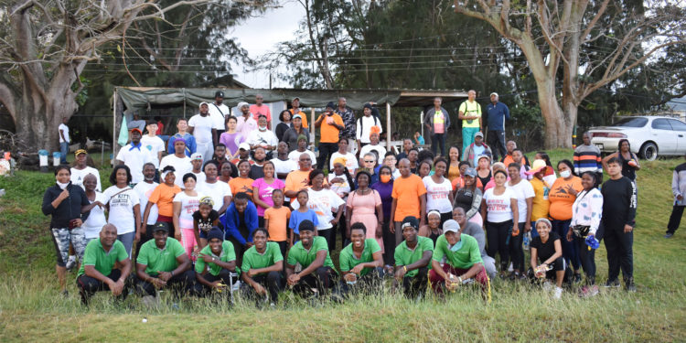 PM Harris thanks cricket team and birthday-celebrant for participating in health walk