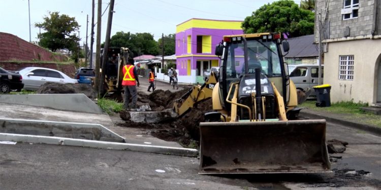 WATER SERVICES DEPARTMENT LAYING ABOUT 10,000 FEET OF NEW WATER DISTRIBUTION LINES IN SANDY POINT
