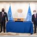 H.E Ian McDonald Liburd Officially Presents Credentials to United Nations Secretary General