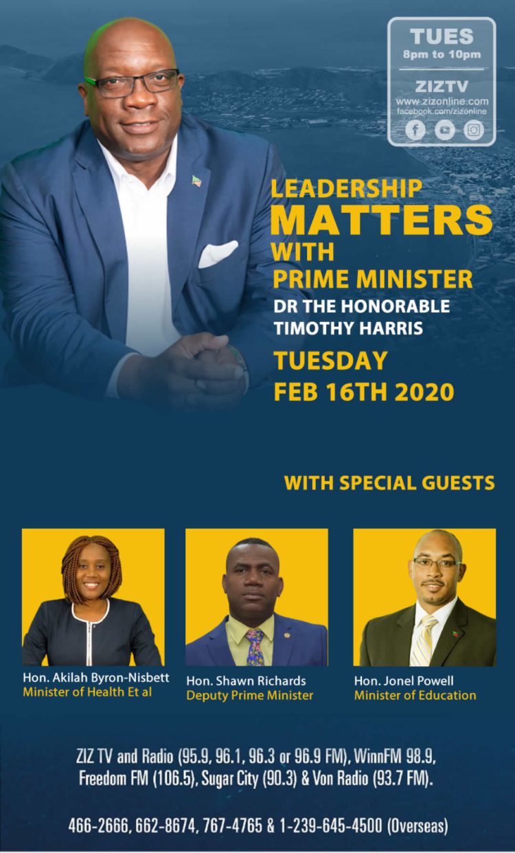 MINISTERS RICHARDS, BYRON-NISBETT AND POWELL TO JOIN PRIME MINISTER HARRIS ON THE NEXT EDITION OF LEADERSHIP MATTERS