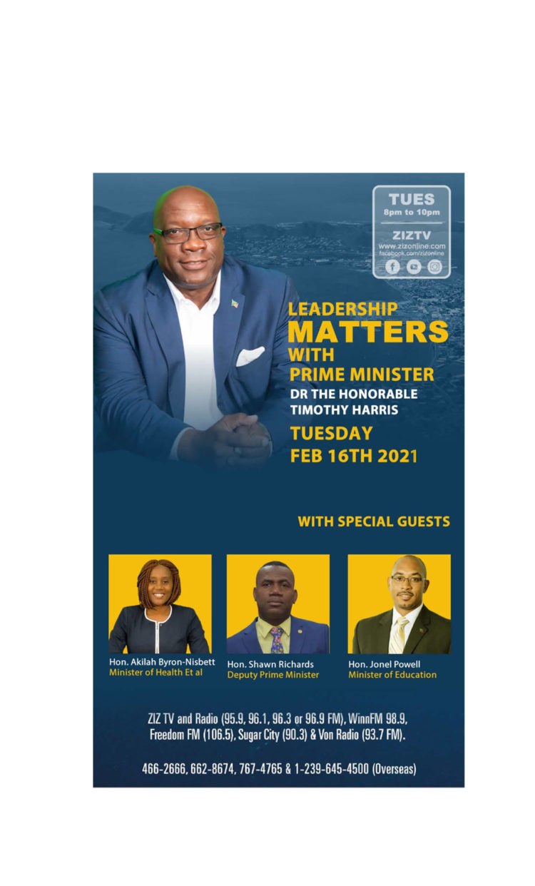 MINISTERS RICHARDS, BYRON-NISBETT AND POWELL TO JOIN PRIME MINISTER HARRIS ON THE NEXT EDITION OF LEADERSHIP MATTERS