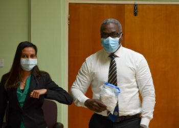 CARIBBEAN LOTTERY DONATES 3000 MASKS TO COVID-19 FIGHT