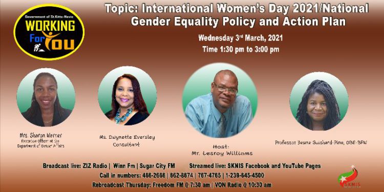 INTERNATIONAL WOMEN’S DAY AND NATIONAL GENDER POLICY TO BE DISCUSSED ON WORKING FOR YOU ON WEDNESDAY, MARCH 3  
