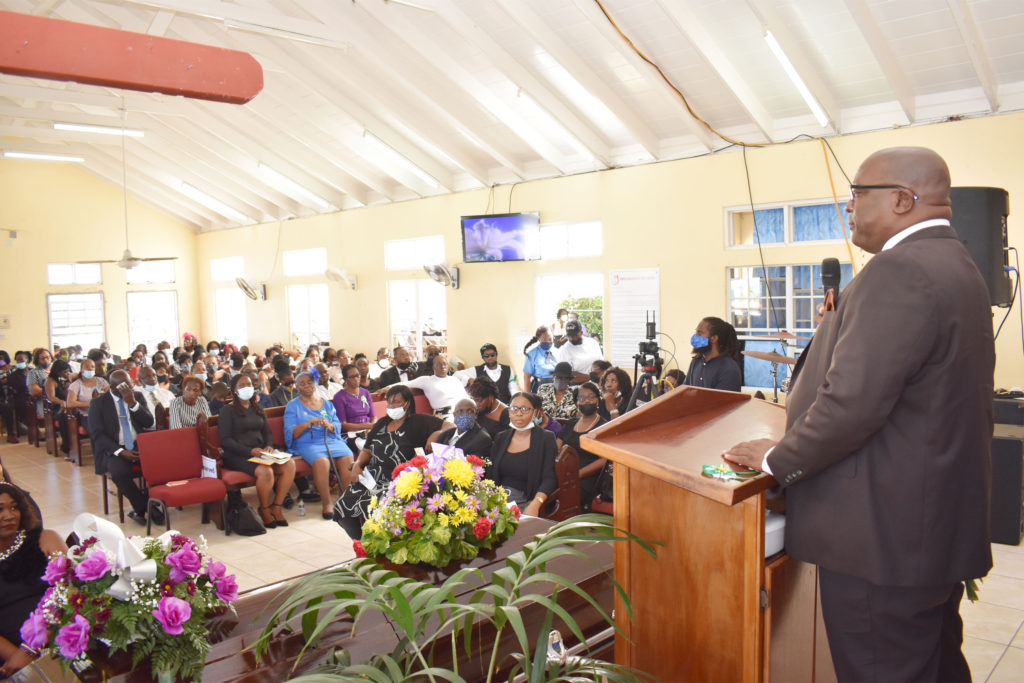 PM Harris joins STEP staff at homegoing service for late STEP Field Officer