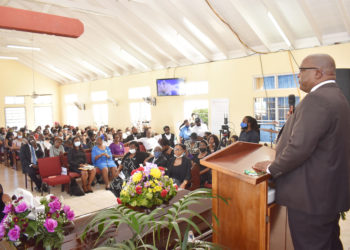 PM Harris joins STEP staff at homegoing service for late STEP Field Officer  