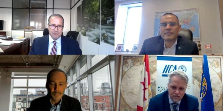 The Canadian organization Développement International Desjardins and IICA join forces to strengthen financing and agricultural insurance systems in Latin America and the Caribbean