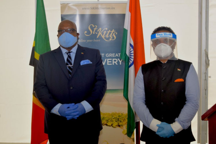 ST. KITTS AND NEVIS PRIME MINISTER THANKS GOVERNMENT OF INDIA FOR GENEROUS DONATION OF 20,000 DOSES OF COVID-19 VACCINE