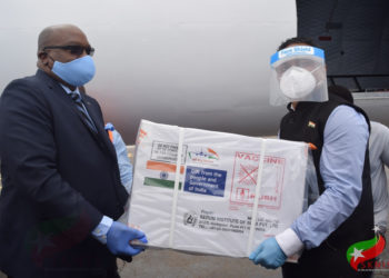ST. KITTS AND NEVIS RECEIVES 20, 000 DOSES OF COVID-19 VACCINES FROM INDIA