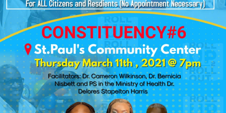 PUBLIC EDUCATION PROGRAMME ON VACCINATION CONTINUES THIS EVENING IN ST. PAUL’S