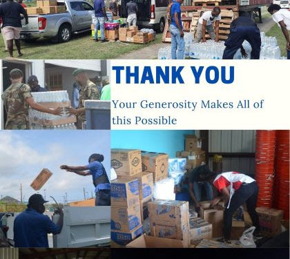NEMA SHIPS TWO CONTAINERS PACKED WITH RELIEF SUPPLIES TO ST. VINCENT AND THE GRENADINES