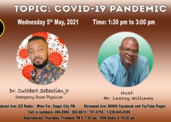 DR. CUTHBERT SEBASTIAN JR.  TO ADDRESS COVID-19 RELATED MATTERS ON WORKING FOR YOU ON WEDNESDAY, MAY 5  