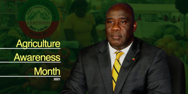Nevis Agriculture Minister Jeffers delivers address to launch Agriculture Awareness Month 2021