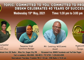 OFFICIALS FROM DEVELOPMENT BANK OF ST. KITTS AND NEVIS ARE SPECIAL GUESTS ON WORKING FOR YOU ON WEDNESDAY, MAY 12