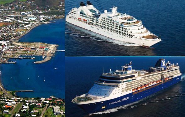 SEABOURN ODYSSEY AND CELEBRITY MILLENNIUM SCHEDULED TO DOCK AT PORT ZANTE IN JULY