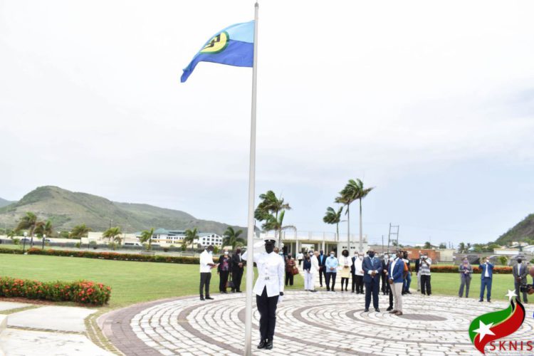 ‘I AM CARICOM’ CAMPAIGN IN ST. KITTS AND NEVIS CULMINATES WITH FLAG RAISING CEREMONY