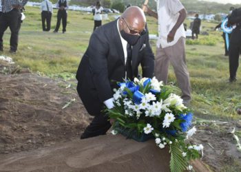 PM Harris joins family and friends at Educator John Charles’ home-going service