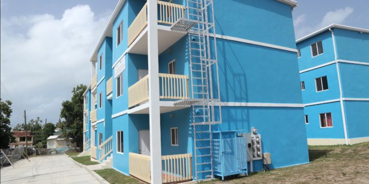 PRIME MINISTER HARRIS HIGHLY IMPRESSED WITH WELLINGTON ROAD HOUSING COMPLEX