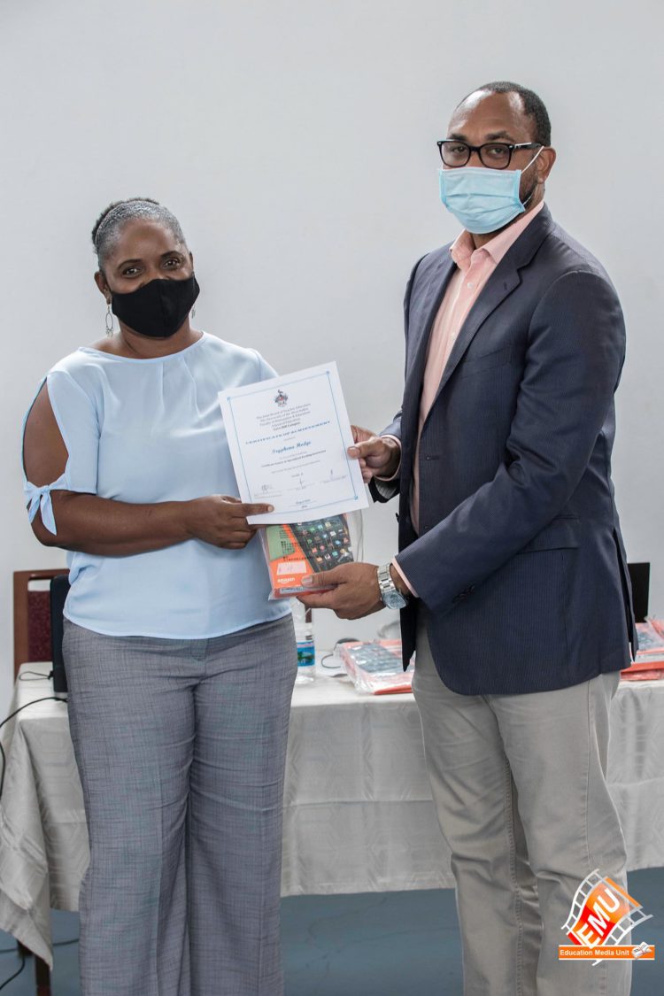 READING INTERVENTION TEACHERS RECEIVE CERTIFICATE OF COMPLETION FOR UWI COURSE