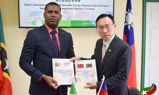 ROC (TAIWAN) RENEWS COMMITMENT TO THE GOVERNMENT OF ST. KITTS & NEVIS IN THE AREA OF RENEWABLE ENERGY