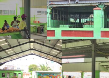 BASSETERRE PUBLIC MARKET ROOF REPAIRS UNDERWAY