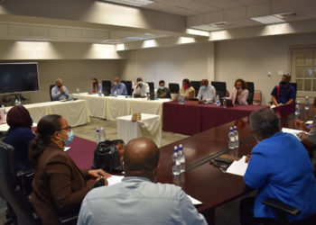 PRIME MINISTER HARRIS HOLDS MARATHON SESSION WITH THE BUSINESS COMMUNITY