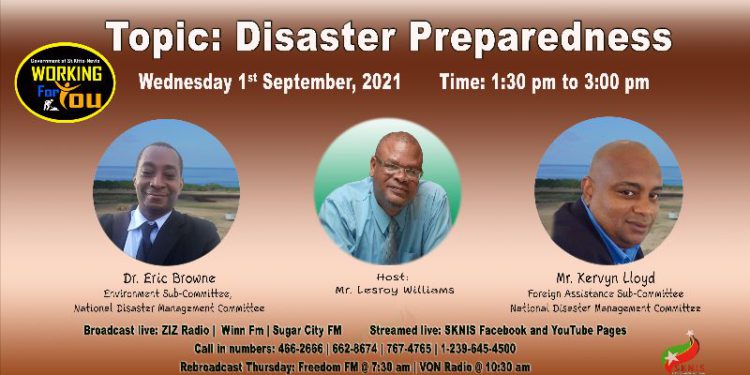 OFFICIALS FROM NATIONAL DISASTER MANAGEMENT COMMITTEE ARE SPECIAL GUESTS ON WORKING FOR YOU ON WEDNESDAY, SEPTEMBER 1