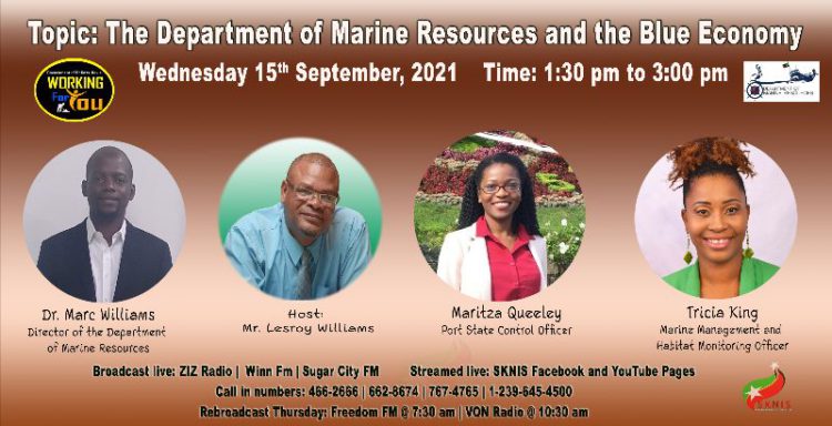 OFFICIALS FROM DEPARTMENT OF MARINE RESOURCES ARE SPECIAL GUESTS ON WORKING FOR YOU ON WEDNESDAY, SEPTEMBER 15