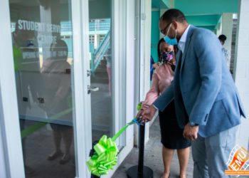 MINISTER OF EDUCATION REAFFIRMS HIS CONTINUED SUPPORT FOR CFBC AS NEW STUDENT SERVICES CENTRE OPENS
