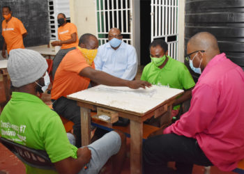 Narrow win for defending champion Tabernacle on opening night of #7 Domino League