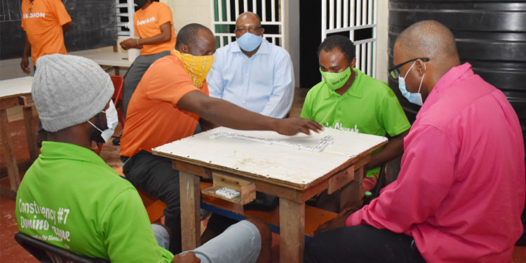 Narrow win for defending champion Tabernacle on opening night of #7 Domino League