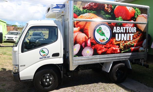GOVERNMENT BOOSTS AGRICULTURE SECTOR WITH DONATION OF NEW FREEZER TRUCK TO ABATTOIR