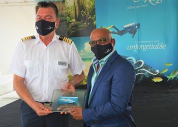 MINISTER OF TOURISM WELCOMES CELEBRITY EQUINOX BACK TO THE FEDERATION