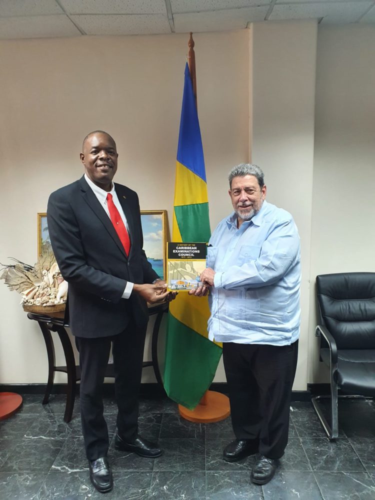 CXC® Registrar and Team Pay Courtesy Call on Prime Minister Gonsalves of St Vincent and the Grenadines