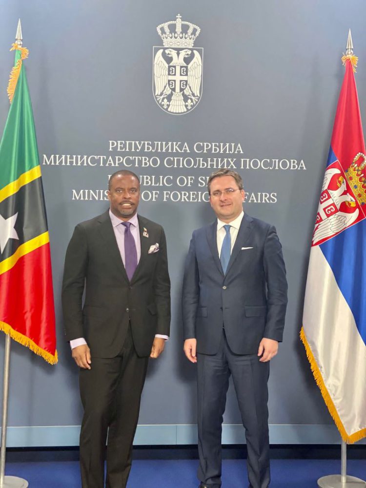 Foreign Ministers of Saint Kitts and Nevis and Serbia hold bilateral meeting
