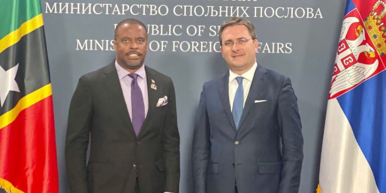 Foreign Ministers of Saint Kitts and Nevis and Serbia hold bilateral meeting