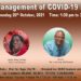 COVID-19 MANAGEMENT IS SPECIAL TOPIC ON WORKING FOR YOU ON WEDNESDAY, OCTOBER 20