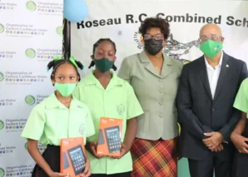 OECS and Spirit of America Donate Tablets to Students