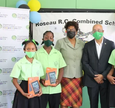OECS and Spirit of America Donate Tablets to Students