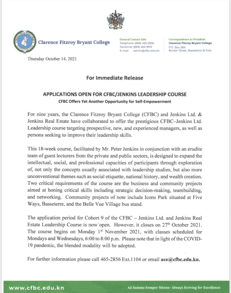 CFBC-Jenkins Ltd Leadership Course