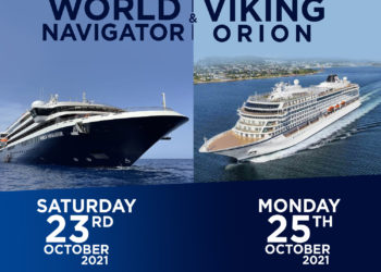 Cruise Ship Calls: World Navigator and Viking Orion