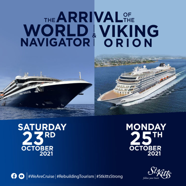 Cruise Ship Calls: World Navigator and Viking Orion