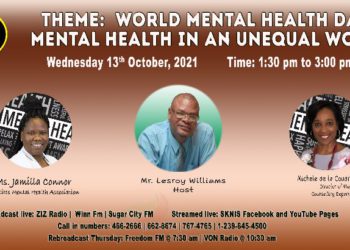 MENTAL HEALTH IN AN UNEQUAL WORLD IS TOPIC ON WORKING FOR YOU ON WEDNESDAY, OCTOBER 13