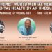 MENTAL HEALTH IN AN UNEQUAL WORLD IS TOPIC ON WORKING FOR YOU ON WEDNESDAY, OCTOBER 13