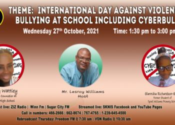 VIOLENCE AND BULLYING AT SCHOOL WILL BE THE TOPIC OF DISCUSSION ON WORKING FOR YOU ON WEDNESDAY, OCTOBER 27