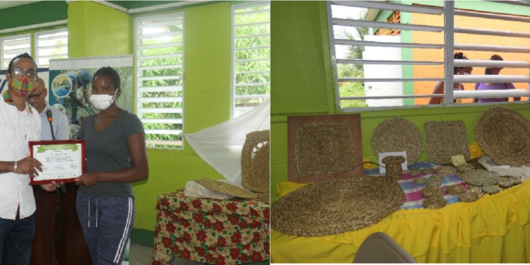 The IICA/CBF-EbA Project helps build back traditional vetiver handicraft skills in vulnerable communities in Dominica
