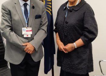 St Kitts and Nevis’ Environment Minister Meets With Commonwealth Secretary-General