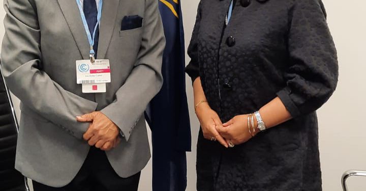 St Kitts and Nevis’ Environment Minister Meets With Commonwealth Secretary-General