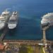 THREE SHIPS DOCKED AT PORT ZANTE IN BASSETERRE FOR THE FIRST TIME IN OVER 20 MONTHS; ONE MAKING ITS INAUGURAL VISIT