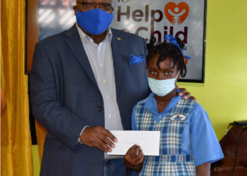 STUDENTS OF EDGAR T. MORRIS AND ESTRIDGE PRIMARY SCHOOLS RECEIVE $500 SCHOLARSHIPS UNDER PRIME MINISTER HARRIS’ HELP-A-CHILD PROGRAMME
